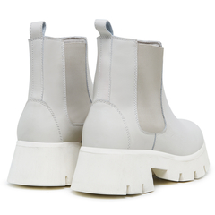 Bota Coturno Feminino Vega Off-White Lançamento Moda Inverno - loja online