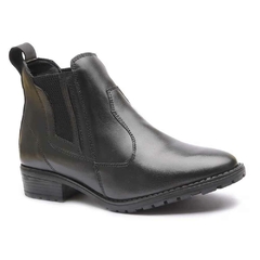 Bota Feminina Agro Cano Baixo Couro Legitimo -Preto - comprar online