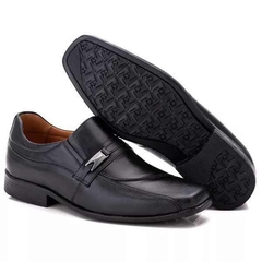 Sapato Social Masculino Sport Tradicional em Couro Nobre Preto Elegante e Confortável - netpizante