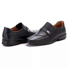 Sapato Social Masculino Sport Tradicional em Couro Nobre Preto Elegante e Confortável - comprar online