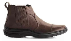 Bota Masculina Conforto Couro Legitimo Solado Costurado 33 ao 46 Não Descola