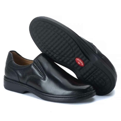 Sapato Mocassim Masculino Ultra Conforto Via Ranster Fabricação 100% Couro Pelica Preto