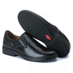 Sapato Mocassim Masculino Ultra Conforto Via Ranster Fabricação 100% Couro Pelica Preto - netpizante