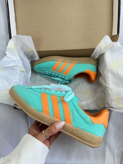 Tênis Moda Gazelle green orange - comprar online