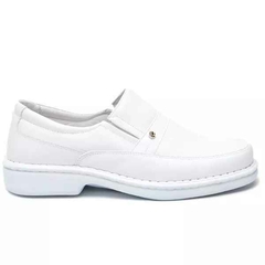 Sapato Comfort Masculino em Couro Branco - comprar online