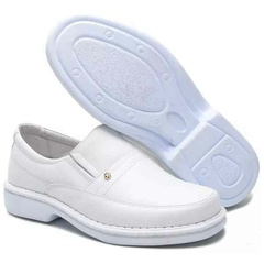 Sapato Comfort Masculino em Couro Branco - loja online