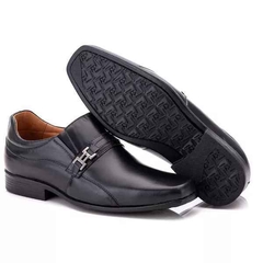 Sapato Social Masculino Spot Elegante e confortável em Couro Solado Costurado