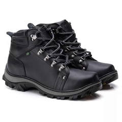 Bota Masculina Adventure Couro Legitimo Super Conforto Uso Diário