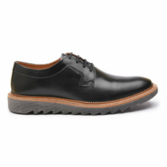Sapato Calvest Oxford Clássico De Amarrar Preto Tratorado na internet