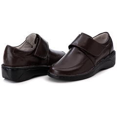 Sapato Feminino Solado Anabela Conforto Couro Legitimo - comprar online