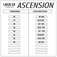 Tênis Ascension Legue 23 Infantil Unissex Do 26 ao 33 Marinho/Verde- Volta as Aulas 2023