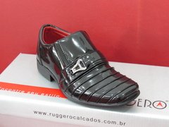 Sapato Social Infantil Ruggero - Numeração 27 a 36 Verniz Preto - netpizante