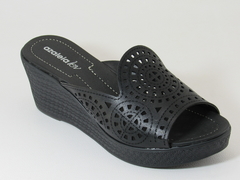 Tamanco Azaleia Feminino Anabela Super Leve Preto - comprar online