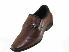 Sapato Social Masculino Calvest 360 Couro Legitimo Marrom