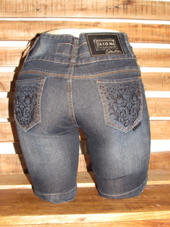 Bermuda Jeans Aion Feminina Ly Longuete Alta - loja online