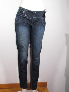 Calça Jeans Feminina Cig LY Cós Baixo Passante Alto