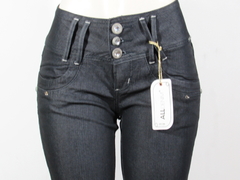 Calça Jeans Feminina Skinny Cós Alto Com Passante Largo - comprar online