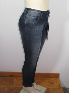 Calça Feminina Jeans Aion Cig Ly Cós Alto Com Lycra - comprar online