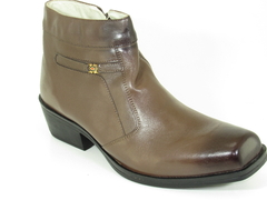 Bota Masculina Kauany Solado Country Couro Naturalli cafe