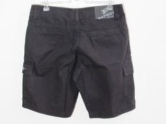 Bermuda Masculina Cargo Sarja Preto Passeio Rapboy - comprar online