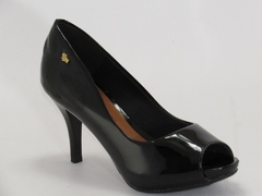 Sapato Peep Toe Renata Mello Preto Verniz - netpizante