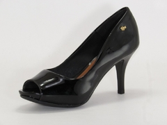 Sapato Peep Toe Renata Mello Preto Verniz - loja online