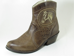 Bota masculina Western Picoloto /Couro Natural - comprar online