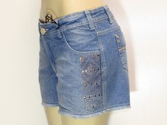 Short Jeans Feminino Slim Barra Desfiada. Opera.z - comprar online