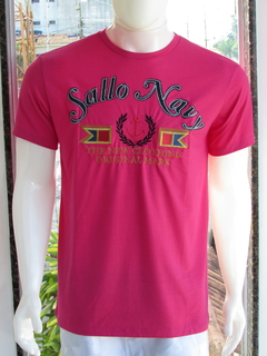 Camiseta Masculina Original Sallo Gola Redonda Rosa Pink