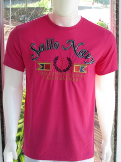 Camiseta Masculina Original Sallo Gola Redonda Rosa Pink - netpizante