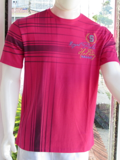 Camisa Masculina Original Sallo Gola Redonda Rosa Pink na internet