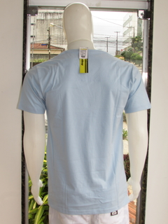 Camisa Gola V Lisa Masculino Adulto RapBoy Silk Azul - comprar online
