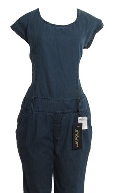 Macacão Feminino Jeans Luápole Flare Aston Longo - comprar online