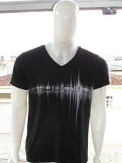 Imagem do Camisa Masculina Bad Boy Gola v Silk Preto