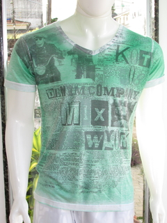 Camisa Masculina Kothos Gola v Silk Verde