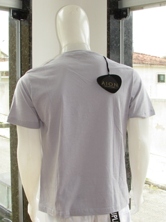 Camiseta Masculina Básica Original Aion Silk Cinza - comprar online