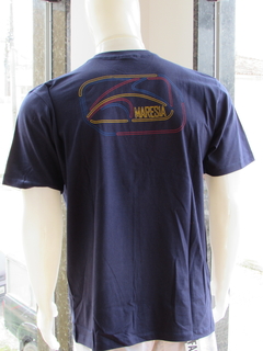Camisa Masculina Maresia Slim Básica Azul Navy - comprar online