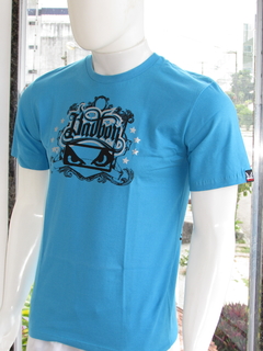 Camiseta Masculina Bad boy Silk Azul Turquesa Gola Redonda - comprar online