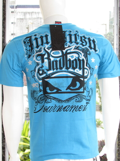 Camiseta Masculina Bad boy Silk Azul Turquesa Gola Redonda na internet