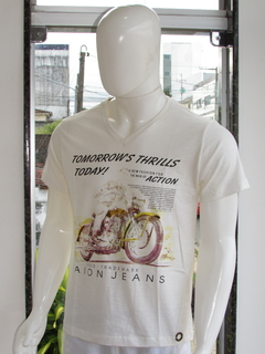 Camiseta Masculina Básica Original Aion Silk Bege - comprar online