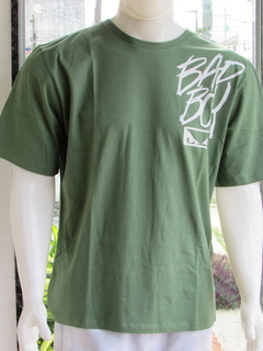 Camiseta Masculina Badboy Gola Redonda Strong Silk Verde Erva