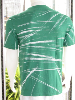 Camiseta Knt Masculina Gola Careca Casual Silk Verde - comprar online