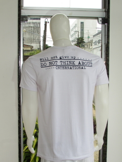 Camiseta Masculina Sallo Gola Redonda Silk Branco na internet