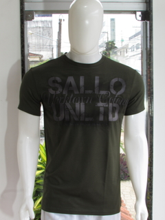 Camisa Sallo Masculina Gola Redonda Silk Verde na internet