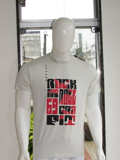 Camiseta Masculina Grafite Urbano Silk Bege na internet
