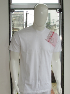 Camiseta Masculina Maresia Silk Branco Gola Careca