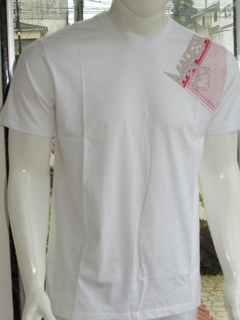 Camiseta Masculina Maresia Silk Branco Gola Careca na internet