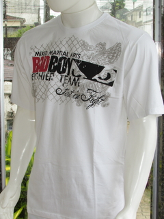 Camiseta Masculina Gola Redonda Badboy Adulto Silk Branco - comprar online