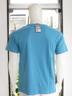 Camiseta Masculina Maresia Slim Gola Careca Silk Azul - comprar online