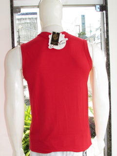Camiseta Masculina Original Sallo Regata Machão Silk Vermelho - netpizante